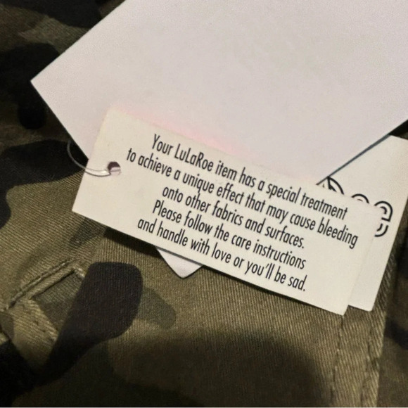 LULAROE Sz XL  Kenny Camo Jacket Military Jean Style With Pockets New with Tags - Picture 11 of 14